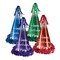 Beistle 12½in. Fringed Foil Happy Birthday Party Hats - 12 Pack